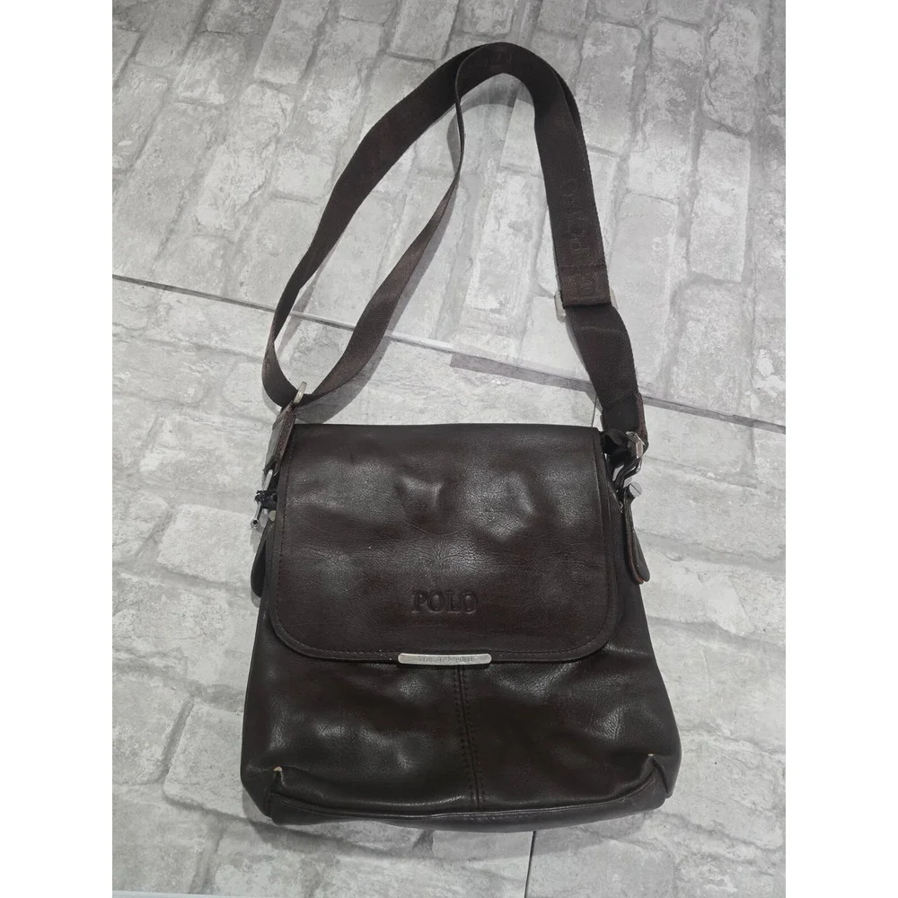 Leisure Crossbody Bag Polo‎ Videng Messenger Shoulder Bag Brown